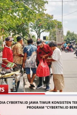 Media CyberTNI.id Jawa Timur Konsisten Tebar Kepedulian Lewat Program “CyberTNI.id Berbagi”