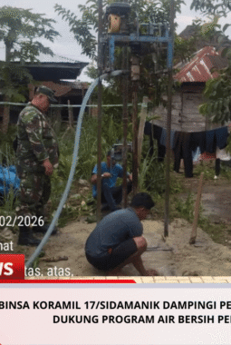 Babinsa Koramil 17/Sidamanik Dampingi Pembuatan Sumur Bor, Dukung Program Air Bersih Pemerintah