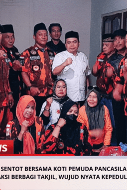 GUS SENTOT BERSAMA KOTI PEMUDA PANCASILA MPC JOMBANG GELAR AKSI BERBAGI TAKJIL, WUJUD NYATA KEPEDULIAN DI BULAN SUCI