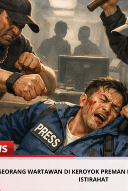 Seorang Wartawan Di Keroyok Preman Kakak Beradik Saat Istirahat