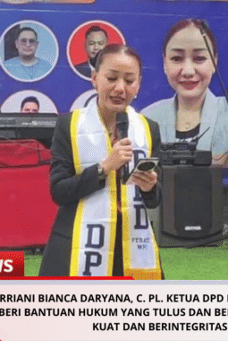 Harriani Bianca Daryana, C. PL. Ketua DPD FERADI WPI Jakarta, Pemberi Bantuan Hukum Yang Tulus Dan Berani, Pemimpin Yang Kuat Dan Berintegritas