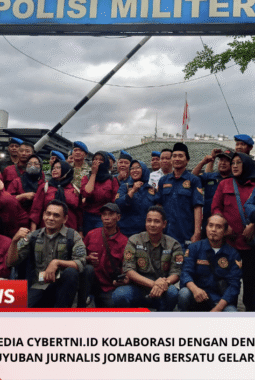 Media CyberTNI.id Kolaborasi Dengan DENPOM Jombang Dan Paguyuban Jurnalis Jombang Bersatu Gelar Jumat Berbagi Takjil