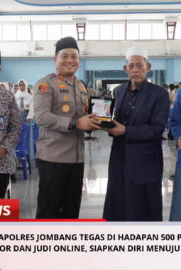 Kapolres Jombang Tegas di Hadapan 500 Pelajar: Stop Geng Motor dan Judi Online, Siapkan Diri Menuju Indonesia Emas 2045