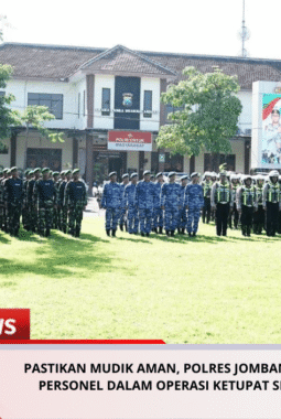 Pastikan Mudik Aman, Polres Jombang Kerahkan Personel dalam Operasi Ketupat Semeru 2026