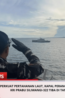 Perkuat Pertahanan Laut, Kapal Perang Terbaru TNI KRI Prabu Siliwangi-322 Tiba di Tanah Air