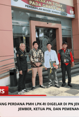 Sidang Perdana PMH LPK-RI Digelar Di PN Jember, Gugat BRI, KPKNL Jember, Ketua PN, Dan Pemenang Lelang