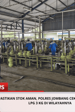 Pastikan Stok Aman, Polres Jombang Cek Ketersediaan LPG 3 Kg di Wilayahnya