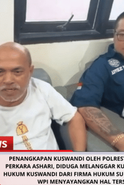 Penangkapan Kuswandi Oleh Polresta PATI Terkait Perkara Ashari, Diduga Melanggar KUHAP, Penasehat Hukum Kuswandi Dari Firma Hukum Subur Jaya – FERADI WPI Menyayangkan Hal Tersebut
