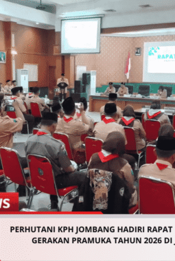 Perhutani KPH Jombang Hadiri Rapat Kerja Kwartir Gerakan Pramuka Tahun 2026 Di Jombang