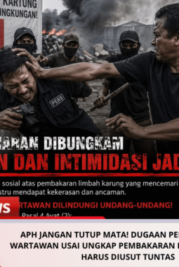 APH Jangan Tutup Mata! Dugaan Pengeroyokan Wartawan Usai Ungkap Pembakaran Limbah Karung Harus Diusut Tuntas