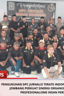 Pengukuhan DPC Jurnalis Terate Indonesia Cabang Jombang Perkuat Sinergi Organisasi dan Profesionalisme Insan Pers