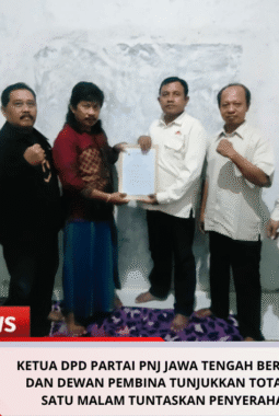 Ketua DPD Partai PNJ Jawa Tengah Bersama Bendahara dan Dewan Pembina Tunjukkan Totalitas, Satu Hari Satu Malam Tuntaskan Penyerahan SK Tiga DPC