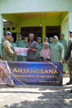 Anjangsana HUT Ke-80 Pomad, Subdenpom V/2-5 Jombang Teguhkan Semangat “Pomad Prima” dan Hormati Jasa Purnawirawan