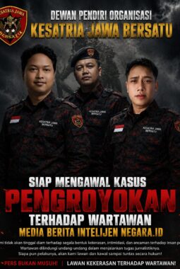 DEWAN PENDIRI ORGANISASI KESATRIA JAWA BERSATU TEGASKAN KOMITMEN KAWAL DUGAAN KASUS PENGEROYOKAN WARTAWAN HINGGA TUNTAS