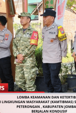 Lomba Keamanan Dan Ketertiban Di Lingkungan Masyarakat (kamtibmas) Se- Kecamatan Peterongan , Kabupaten Jombang Berjalan Kondusif