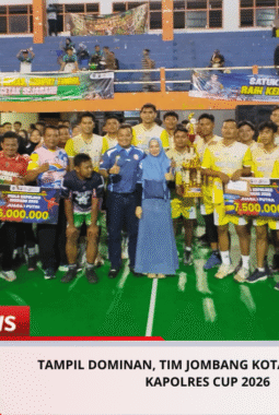 Tampil Dominan, Tim Jombang Kota Sabet Juara I Kapolres Cup 2026