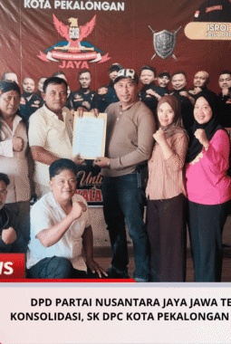 DPD Partai Nusantara Jaya Jawa Tengah Perkuat Konsolidasi, SK DPC Kota Pekalongan Resmi Diserahkan