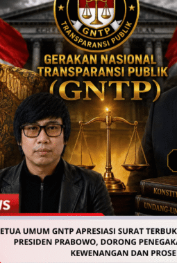Ketua Umum GNTP Apresiasi Surat Terbuka Mahfud MD kepada Presiden Prabowo, Dorong Penegakan Hukum Sesuai Kewenangan dan Prosedur