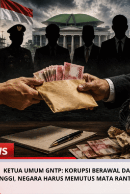 Ketua Umum GNTP: Korupsi Berawal dari Politik Berbiaya Tinggi, Negara Harus Memutus Mata Rantai “Bisnis Kekuasaan”